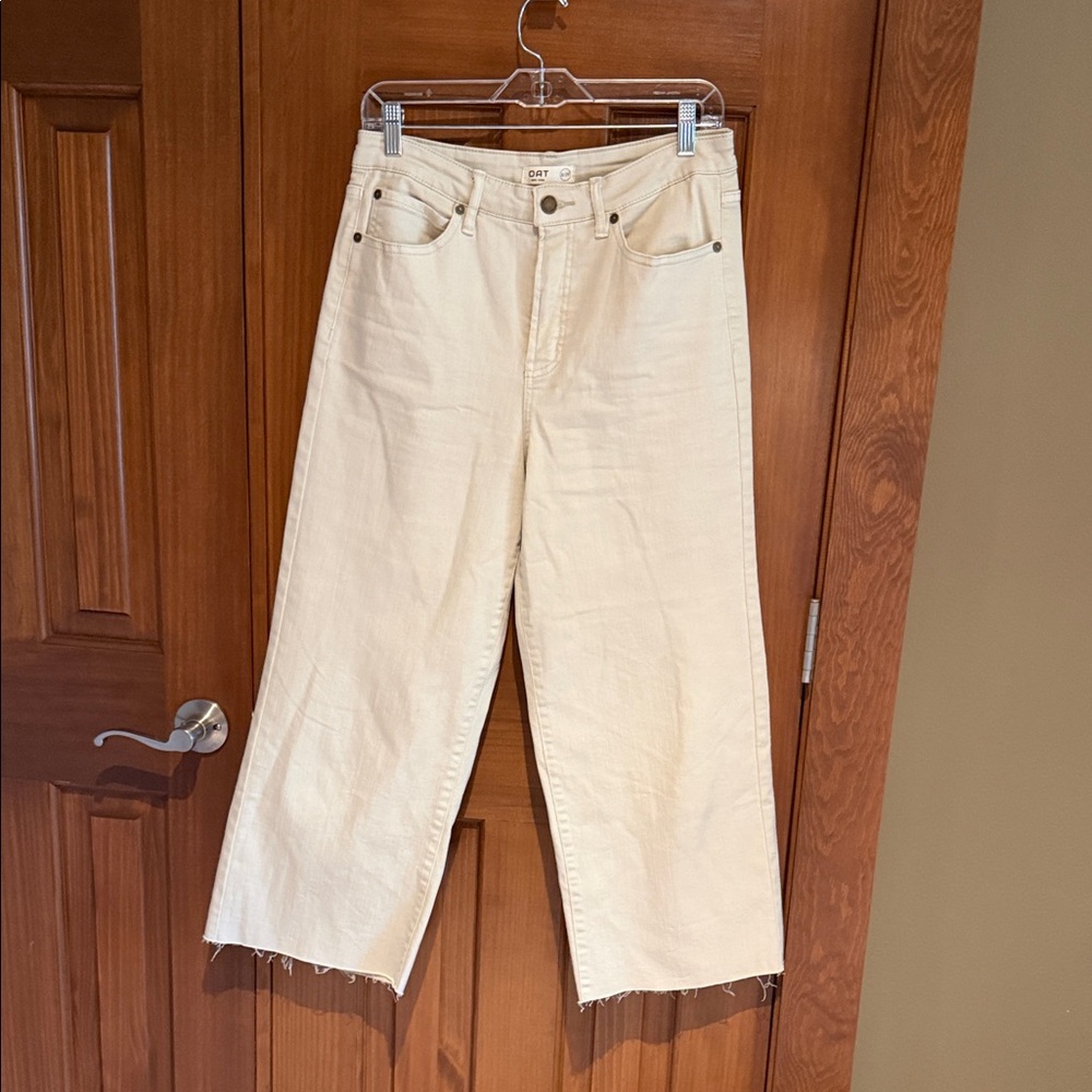 Oat New York Tan Straight-Leg Jeans